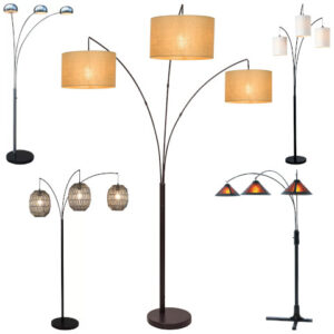 3 arm arc floor lamp