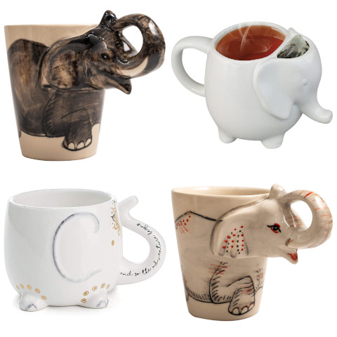 ceramic elephant mug