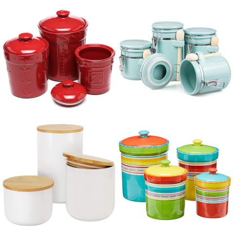 ceramic kitchen canister set