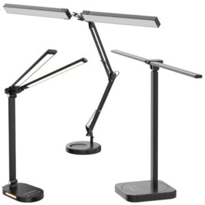 dual swing arm led desk lamp