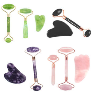 gua sha and face roller set