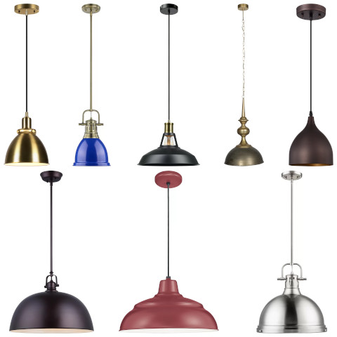 metal dome pendant light