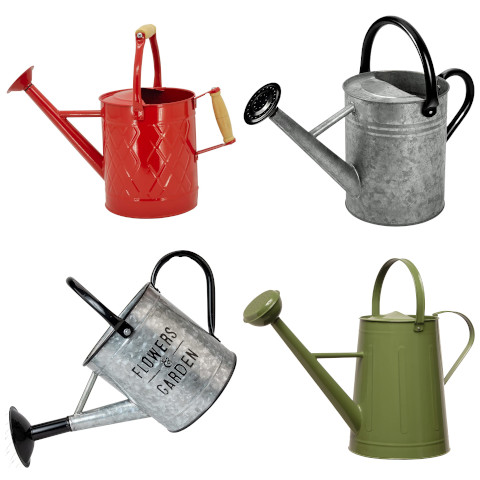 metal watering can