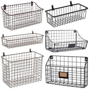 metal wire wall basket