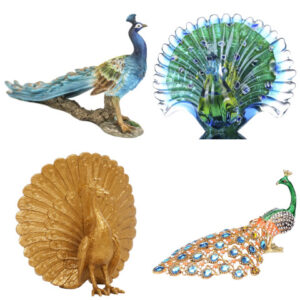 peacock figurine