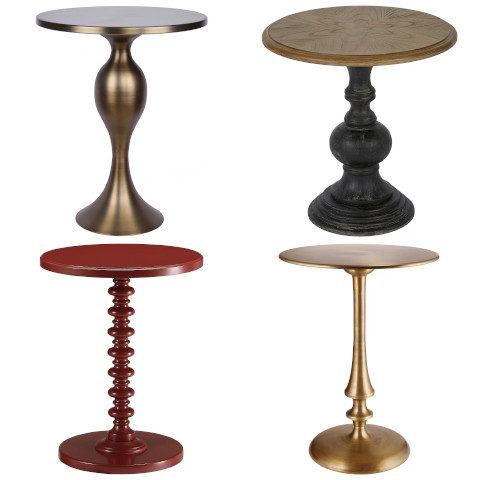 pedestal end table