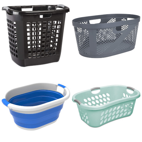 plastic laundry basket