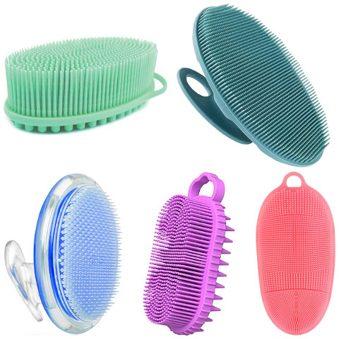 silicone body scrubber