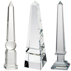 crystal obelisk sculpture