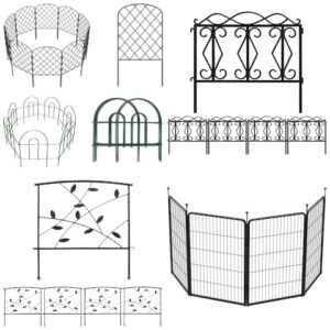 decorative metal garden fence