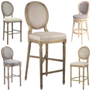 french country medallion bar stool