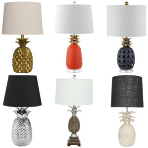 pineapple base table lamp