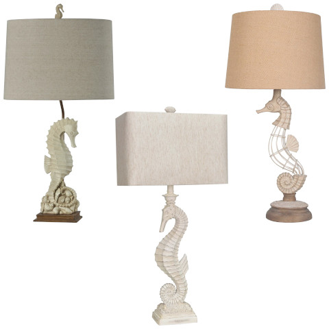 seahorse base table lamp