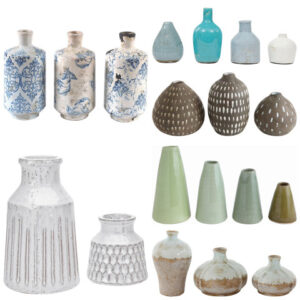 terracotta table vase set