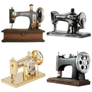 vintage sewing machine sculpture