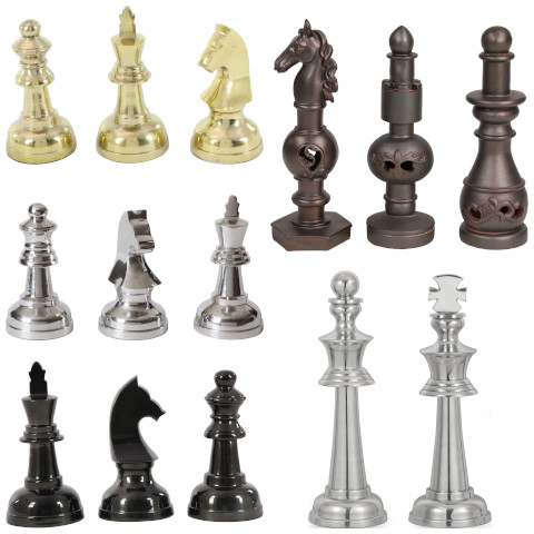 decorative chess sculpture set