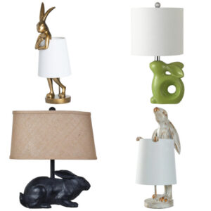 rabbit base table lamp