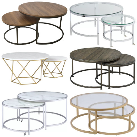 round nesting coffee tables