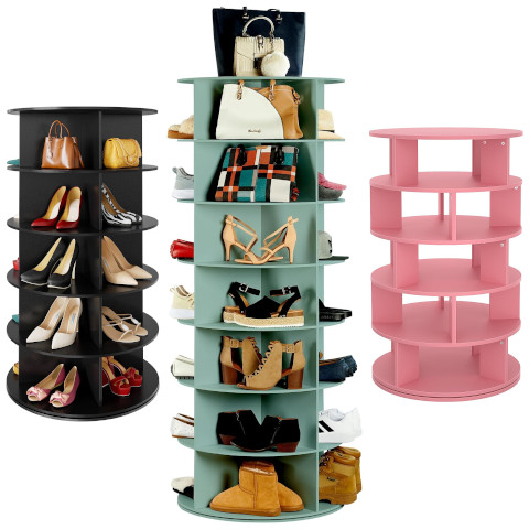 rotating shoe rack