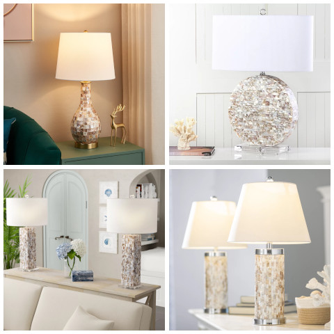 seashell table lamp