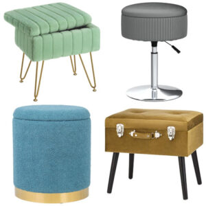 storage vanity stool