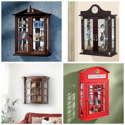 wall curio cabinet