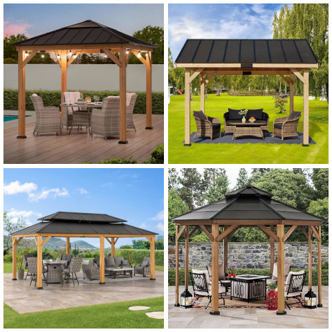 wooden gazebo