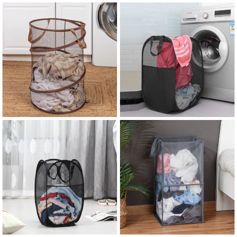 mesh pop up laundry hamper