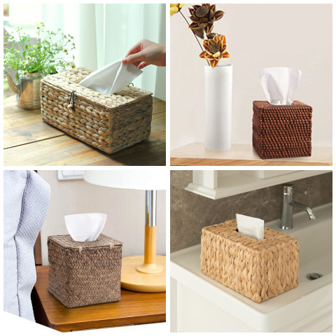 wicker tissue box cover