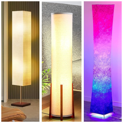 column floor lamp