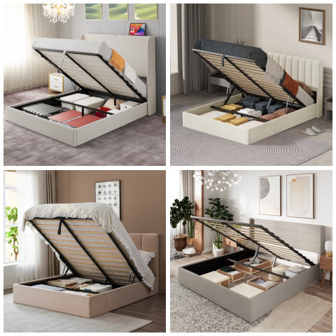 hydraulic storage bed