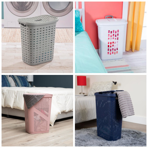 plastic laundry hamper