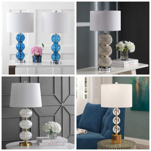 triple sphere base table lamp