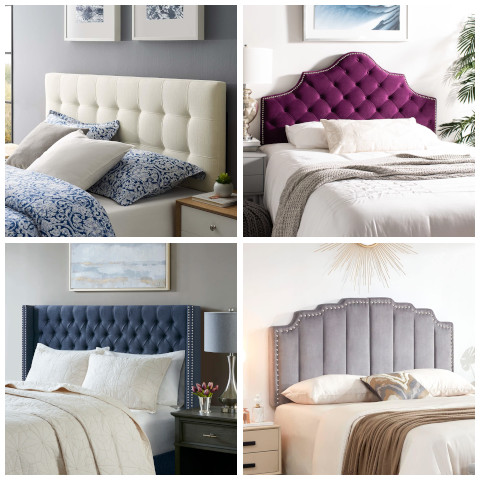 upholstered tufted headboard