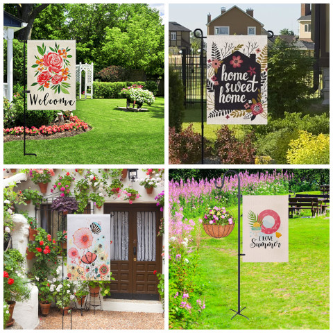 garden flag stand