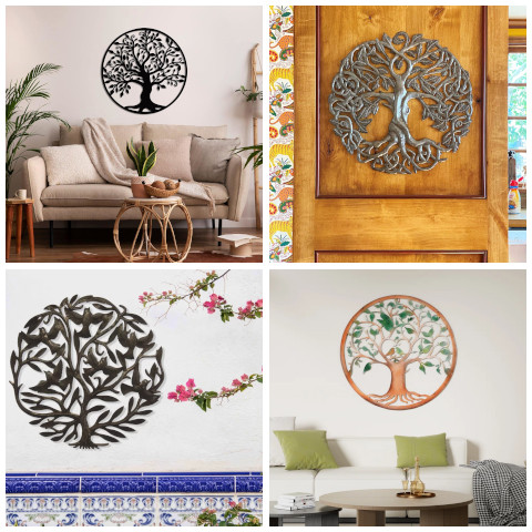 tree of life metal wall decor