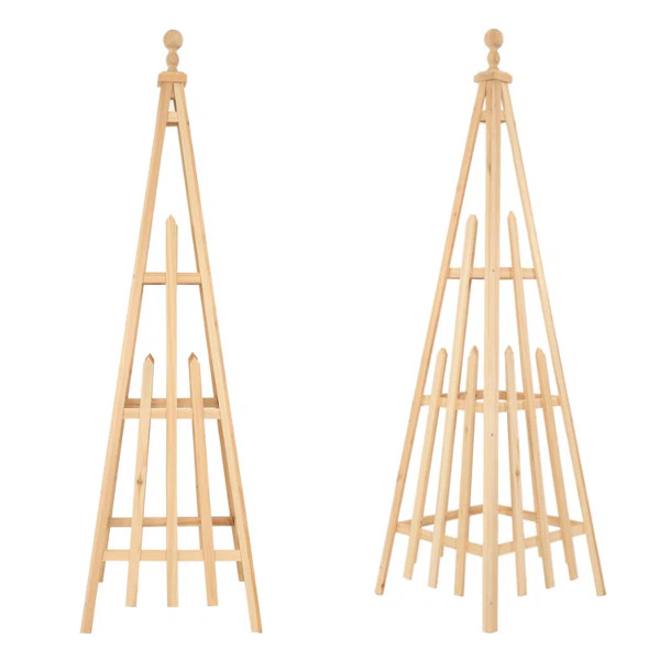 wooden garden obelisk