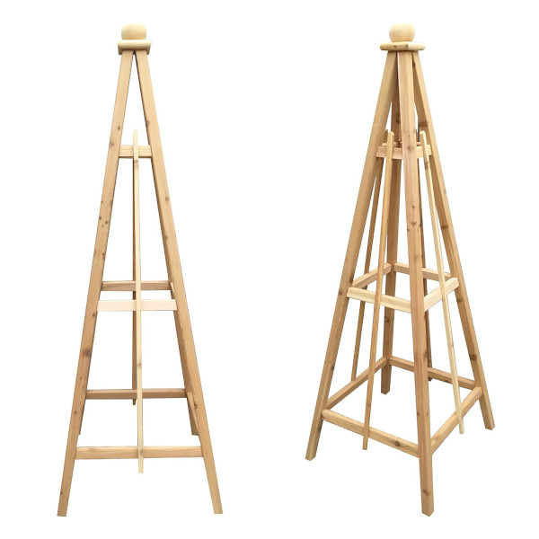 wooden garden obelisk