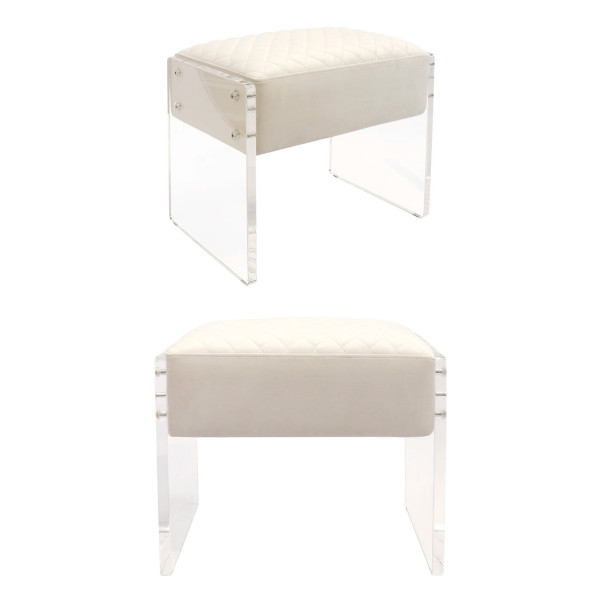 acrylic vanity stool