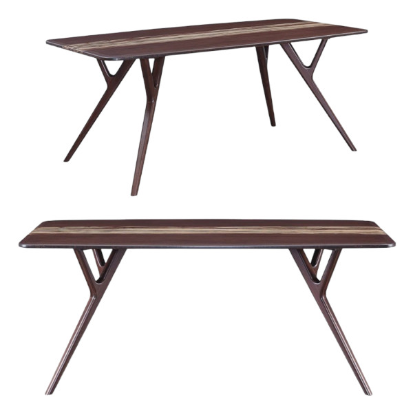 mid-century rectangular dining table