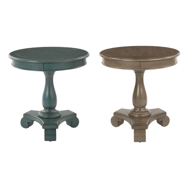 pedestal end table