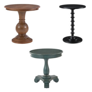 pedestal end table