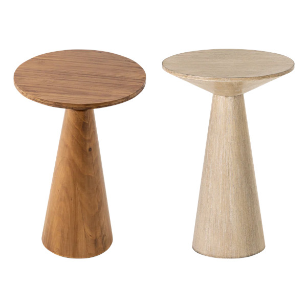 pedestal end table