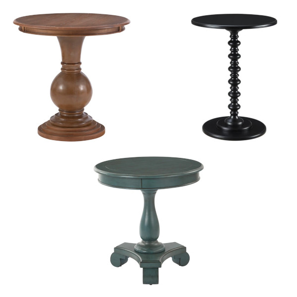pedestal end table