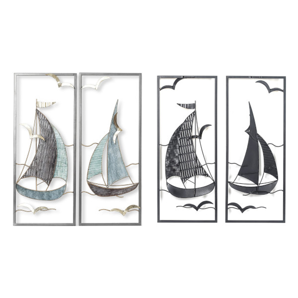 sailboats metal wall decor