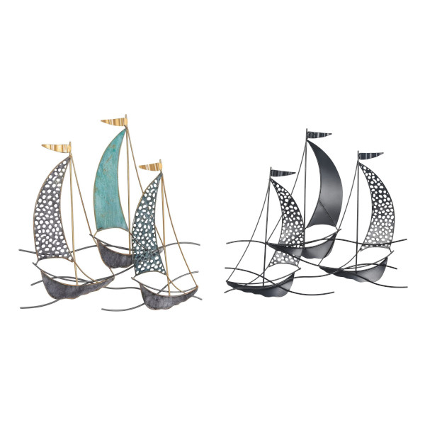 sailboats metal wall decor