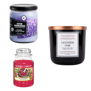 scented jar candle