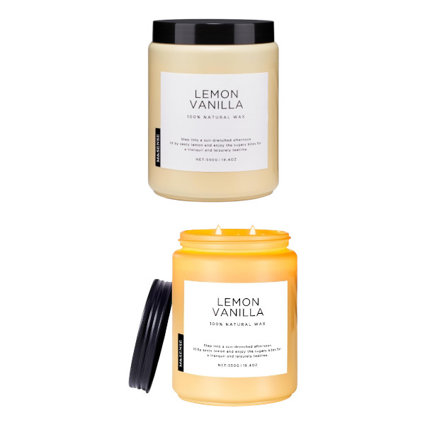 scented jar candle