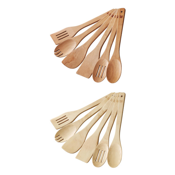wooden cooking utensil set
