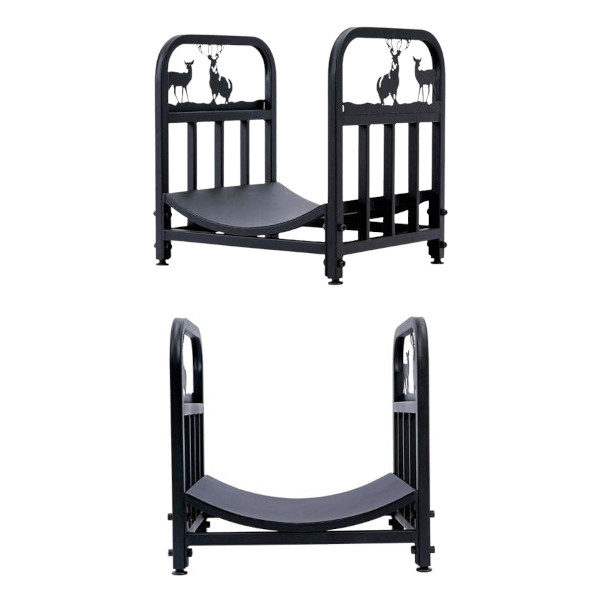 metal firewood rack
